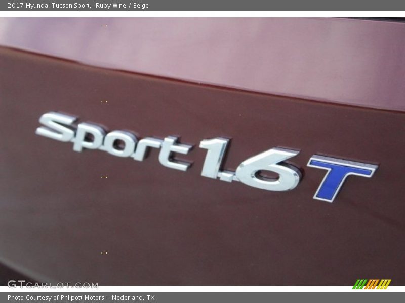 Ruby Wine / Beige 2017 Hyundai Tucson Sport