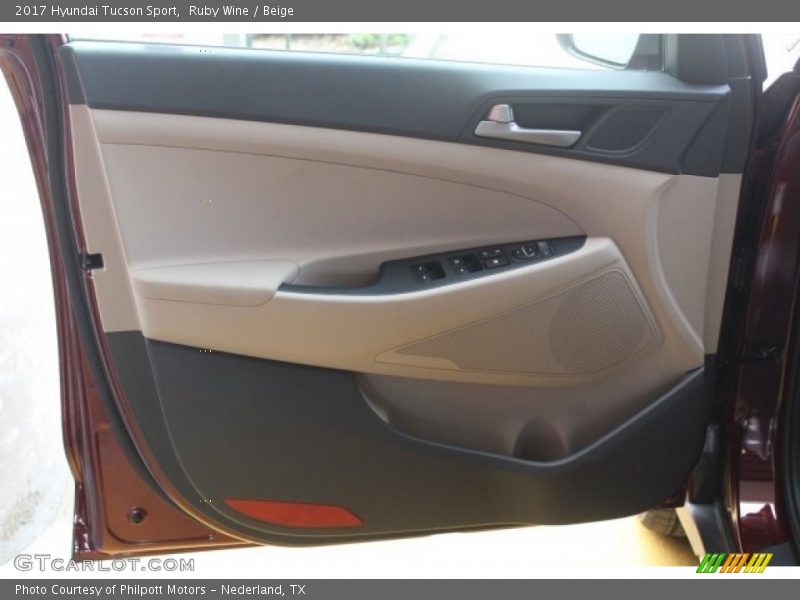 Ruby Wine / Beige 2017 Hyundai Tucson Sport