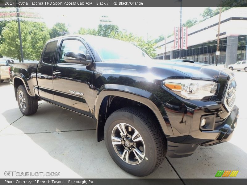 Black / TRD Black/Orange 2017 Toyota Tacoma TRD Sport Access Cab 4x4