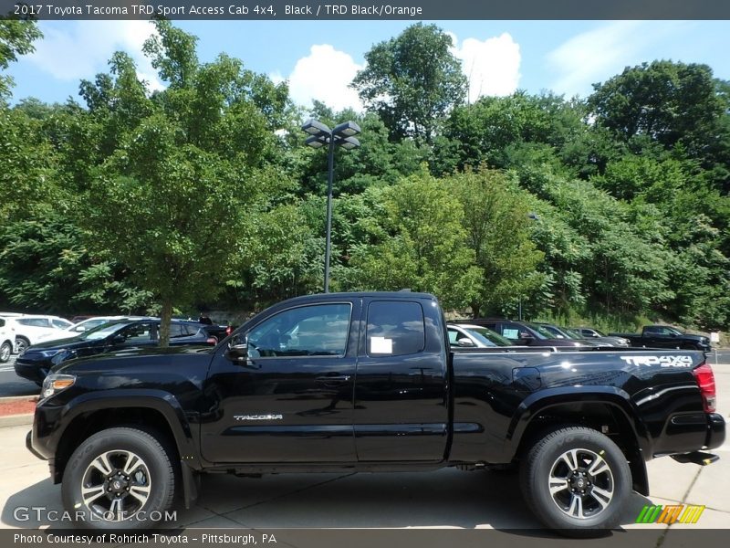 Black / TRD Black/Orange 2017 Toyota Tacoma TRD Sport Access Cab 4x4