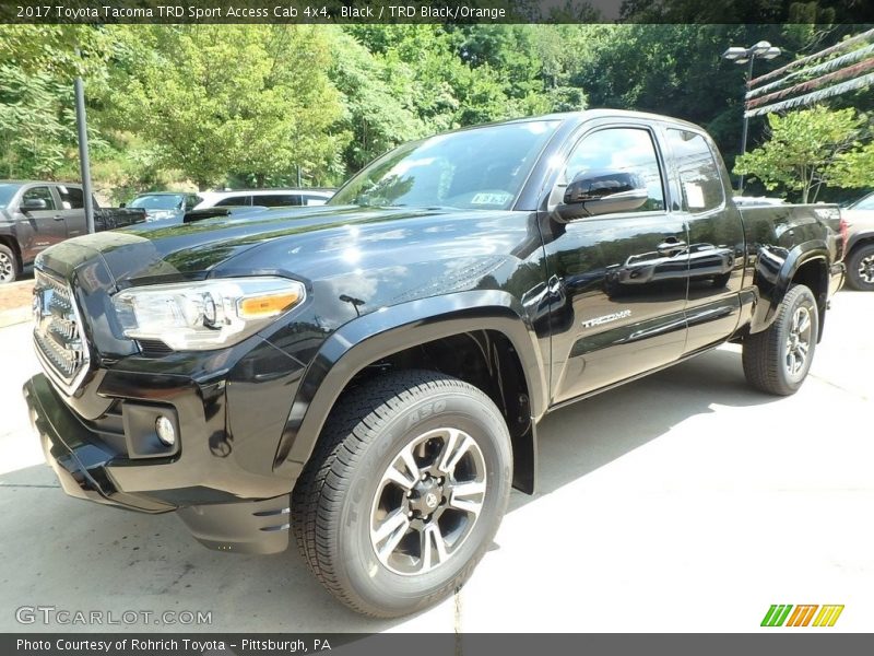 Black / TRD Black/Orange 2017 Toyota Tacoma TRD Sport Access Cab 4x4