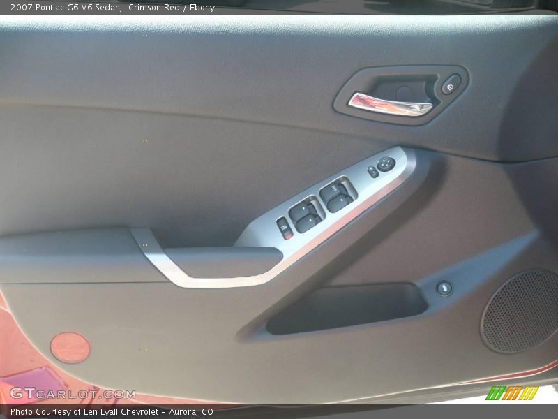 Crimson Red / Ebony 2007 Pontiac G6 V6 Sedan