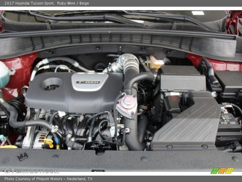 Ruby Wine / Beige 2017 Hyundai Tucson Sport