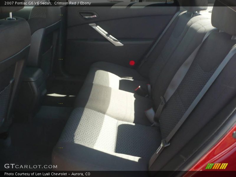 Crimson Red / Ebony 2007 Pontiac G6 V6 Sedan