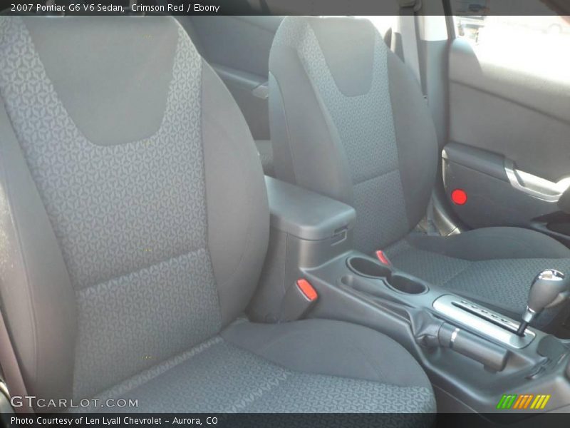 Crimson Red / Ebony 2007 Pontiac G6 V6 Sedan