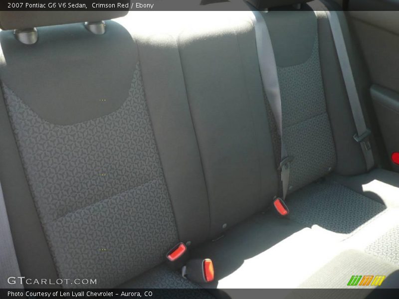 Crimson Red / Ebony 2007 Pontiac G6 V6 Sedan