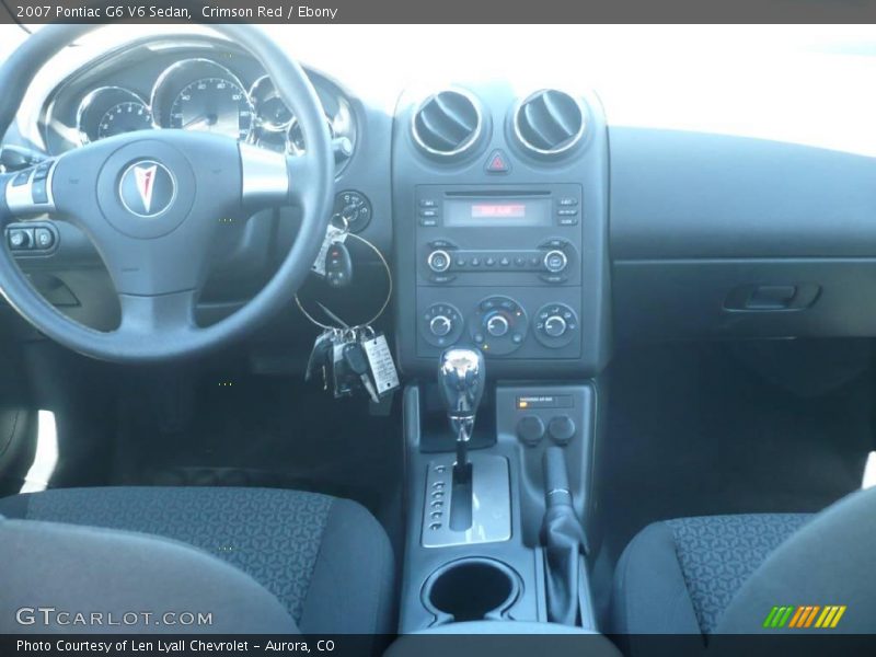 Crimson Red / Ebony 2007 Pontiac G6 V6 Sedan