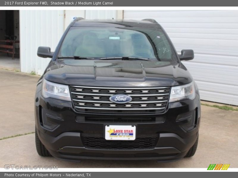 Shadow Black / Medium Light Camel 2017 Ford Explorer FWD