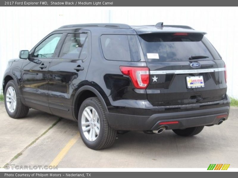 Shadow Black / Medium Light Camel 2017 Ford Explorer FWD