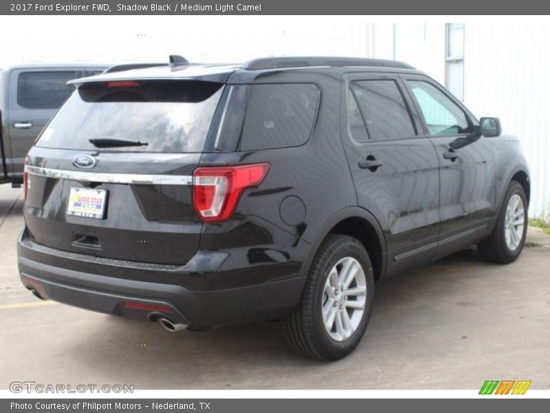 Shadow Black / Medium Light Camel 2017 Ford Explorer FWD
