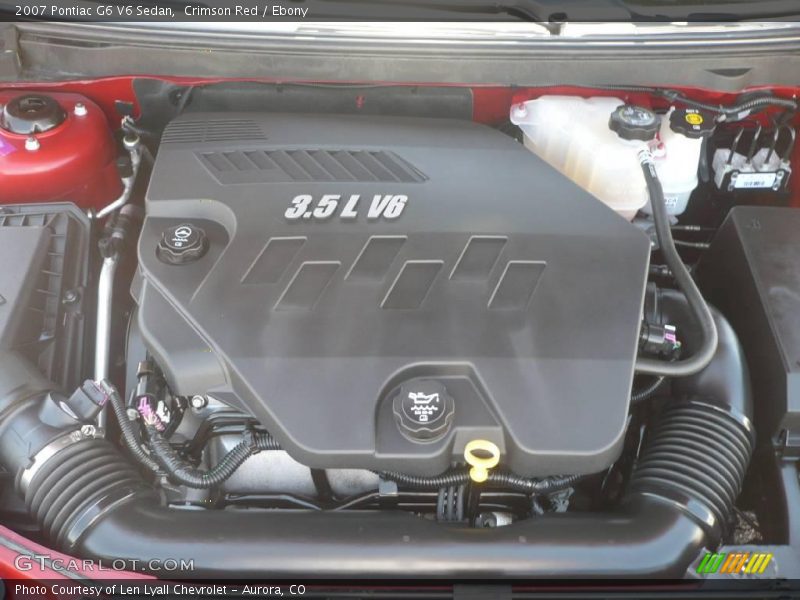 Crimson Red / Ebony 2007 Pontiac G6 V6 Sedan