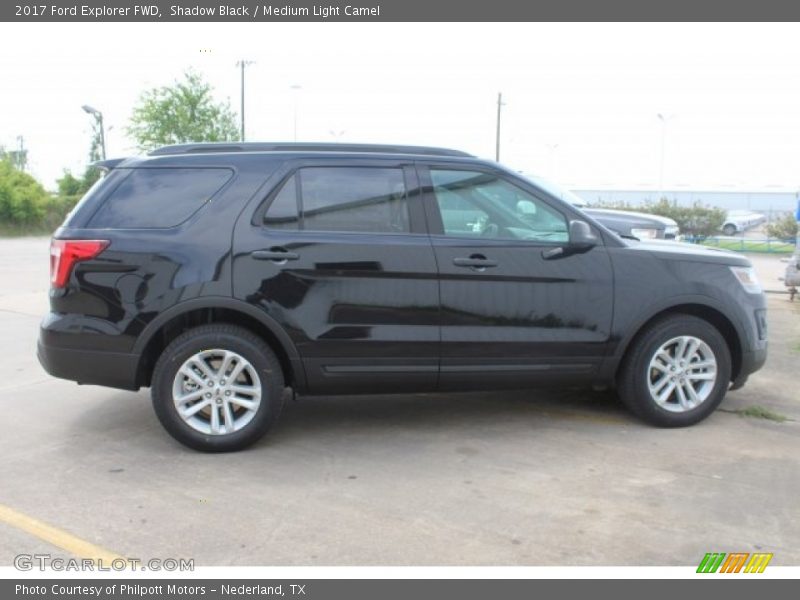 Shadow Black / Medium Light Camel 2017 Ford Explorer FWD