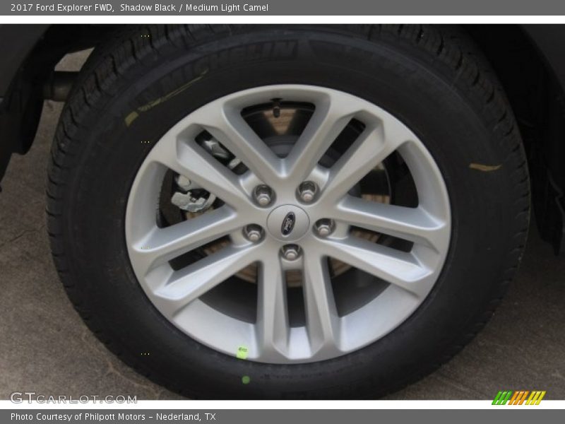 Shadow Black / Medium Light Camel 2017 Ford Explorer FWD