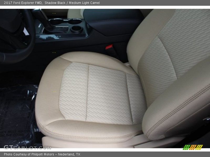 Shadow Black / Medium Light Camel 2017 Ford Explorer FWD