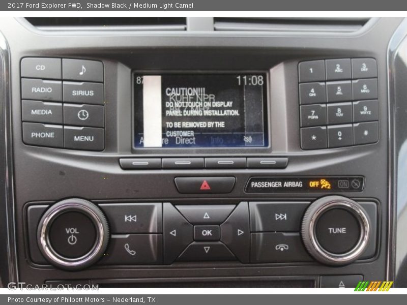 Shadow Black / Medium Light Camel 2017 Ford Explorer FWD