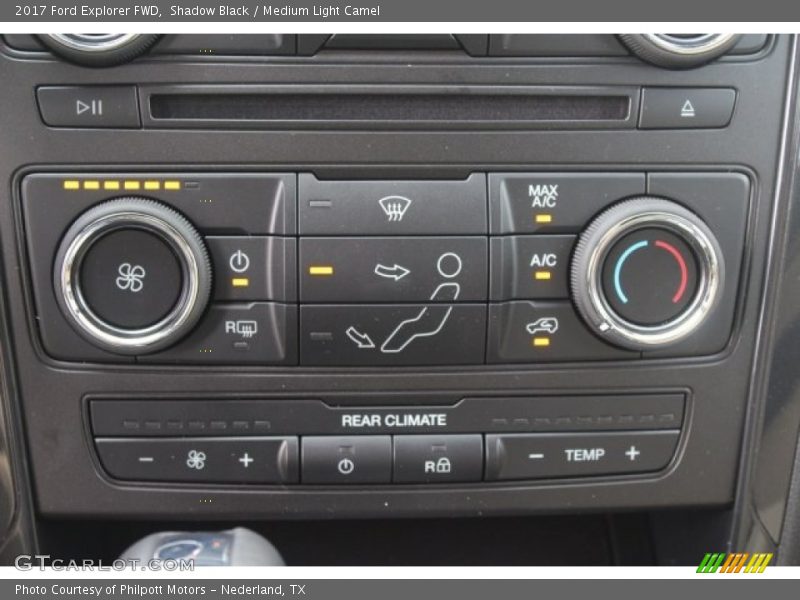 Shadow Black / Medium Light Camel 2017 Ford Explorer FWD
