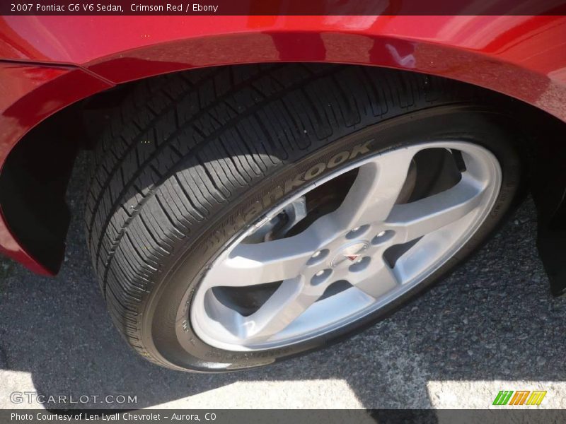 Crimson Red / Ebony 2007 Pontiac G6 V6 Sedan