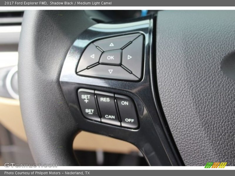 Shadow Black / Medium Light Camel 2017 Ford Explorer FWD
