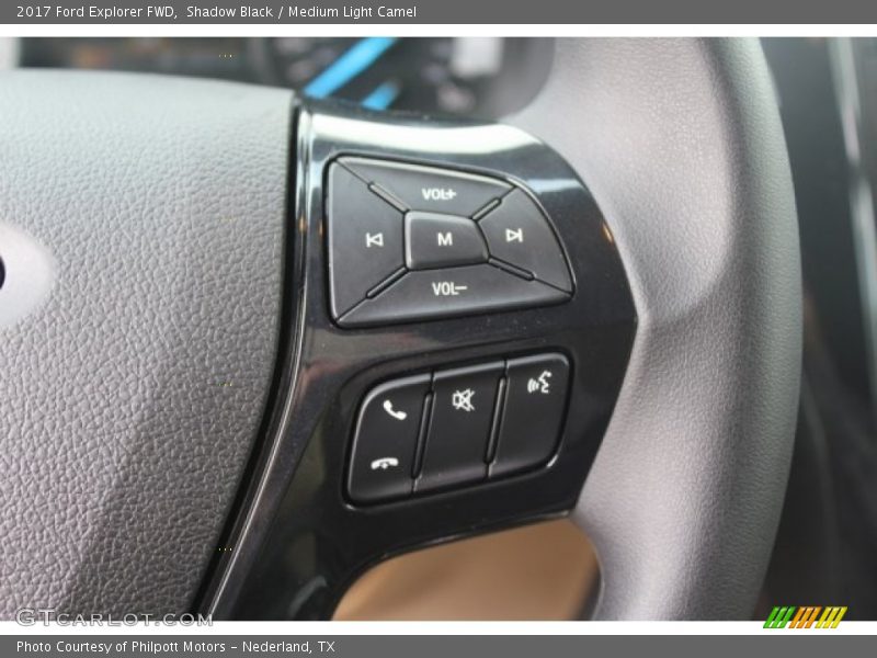 Shadow Black / Medium Light Camel 2017 Ford Explorer FWD