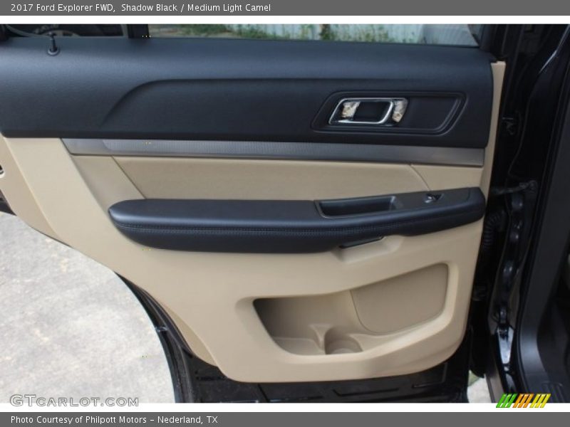 Shadow Black / Medium Light Camel 2017 Ford Explorer FWD
