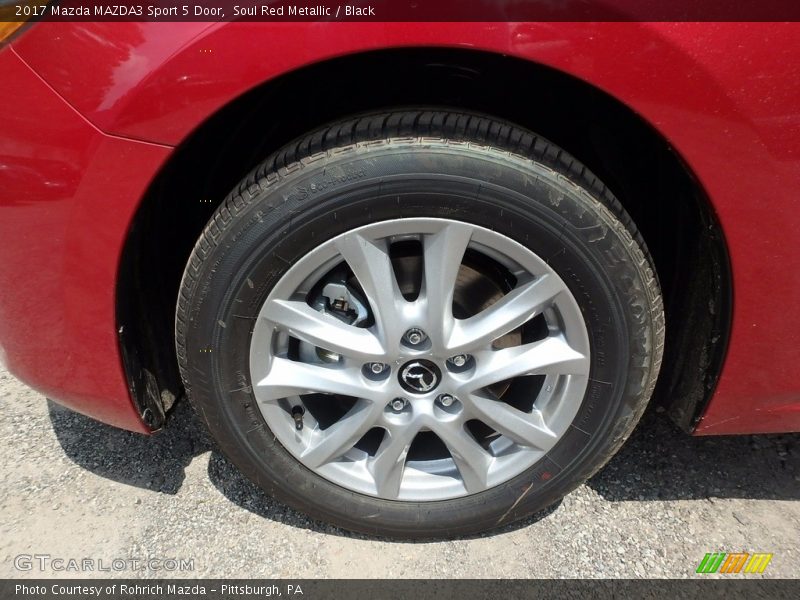 Soul Red Metallic / Black 2017 Mazda MAZDA3 Sport 5 Door