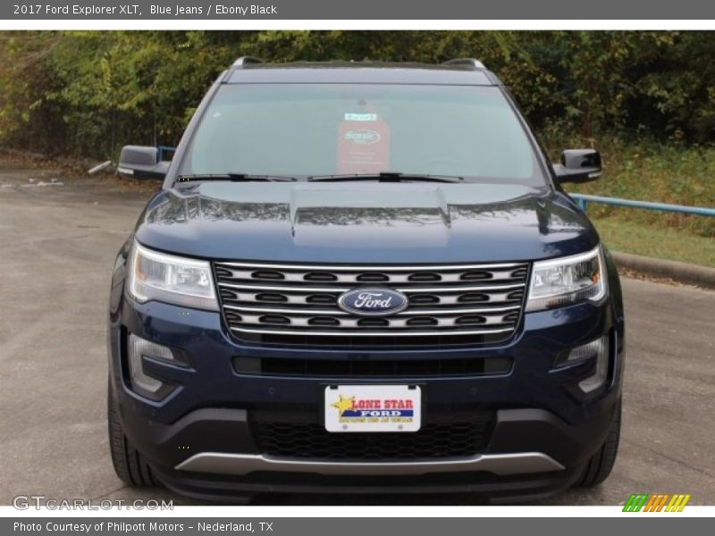 Blue Jeans / Ebony Black 2017 Ford Explorer XLT