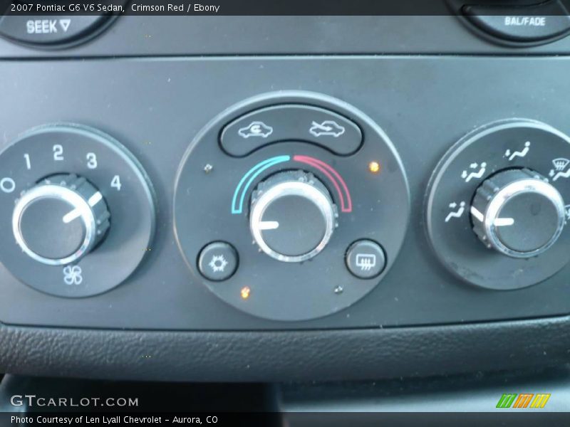 Crimson Red / Ebony 2007 Pontiac G6 V6 Sedan