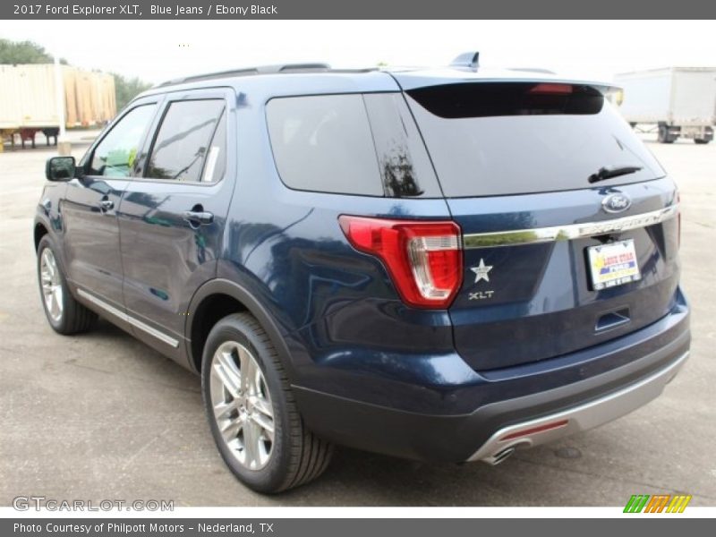 Blue Jeans / Ebony Black 2017 Ford Explorer XLT