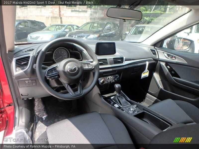 Soul Red Metallic / Black 2017 Mazda MAZDA3 Sport 5 Door