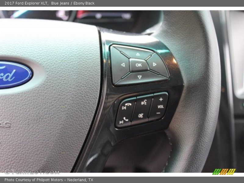 Blue Jeans / Ebony Black 2017 Ford Explorer XLT