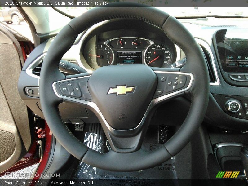 Cajun Red Tintcoat / Jet Black 2018 Chevrolet Malibu LT