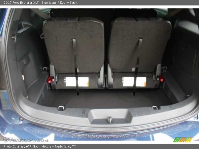 Blue Jeans / Ebony Black 2017 Ford Explorer XLT
