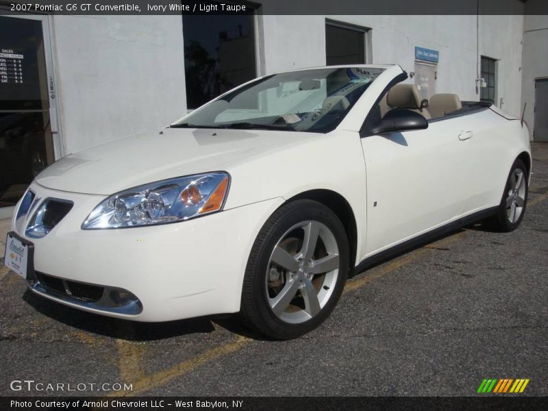Ivory White / Light Taupe 2007 Pontiac G6 GT Convertible