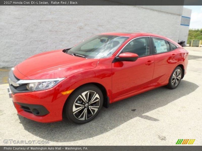 Rallye Red / Black 2017 Honda Civic EX-L Sedan