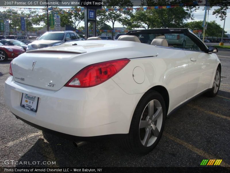 Ivory White / Light Taupe 2007 Pontiac G6 GT Convertible