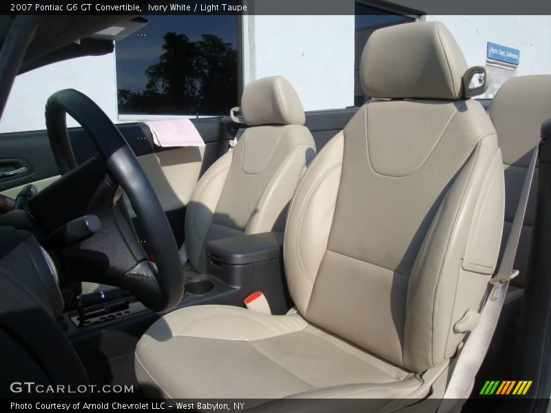 Ivory White / Light Taupe 2007 Pontiac G6 GT Convertible