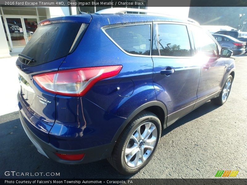 Deep Impact Blue Metallic / Charcoal Black 2016 Ford Escape Titanium 4WD
