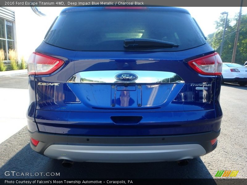Deep Impact Blue Metallic / Charcoal Black 2016 Ford Escape Titanium 4WD