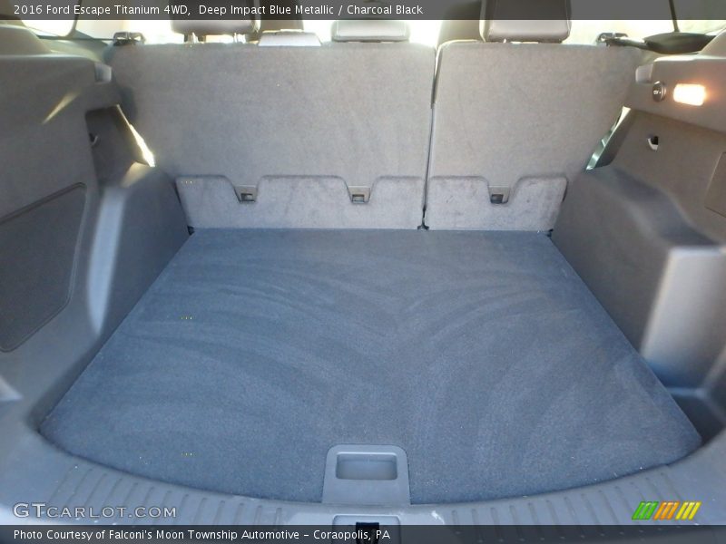Deep Impact Blue Metallic / Charcoal Black 2016 Ford Escape Titanium 4WD