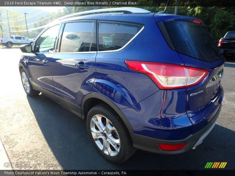 Deep Impact Blue Metallic / Charcoal Black 2016 Ford Escape Titanium 4WD