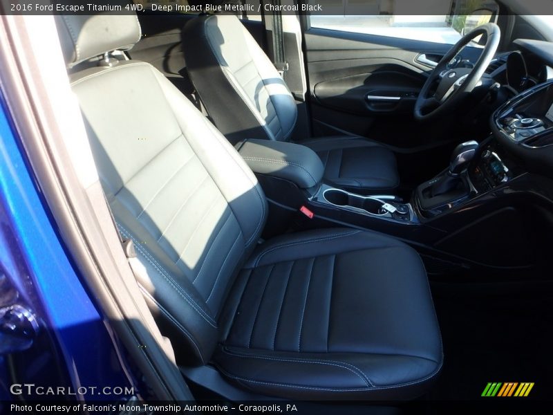 Deep Impact Blue Metallic / Charcoal Black 2016 Ford Escape Titanium 4WD