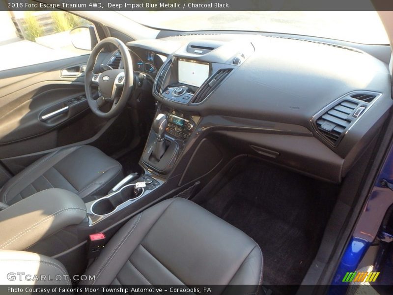 Deep Impact Blue Metallic / Charcoal Black 2016 Ford Escape Titanium 4WD