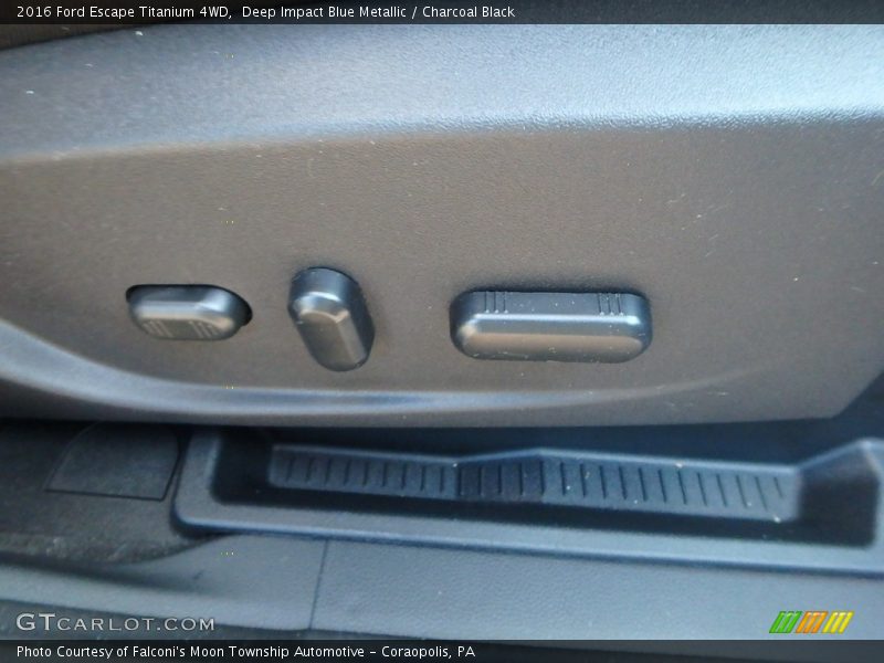 Deep Impact Blue Metallic / Charcoal Black 2016 Ford Escape Titanium 4WD