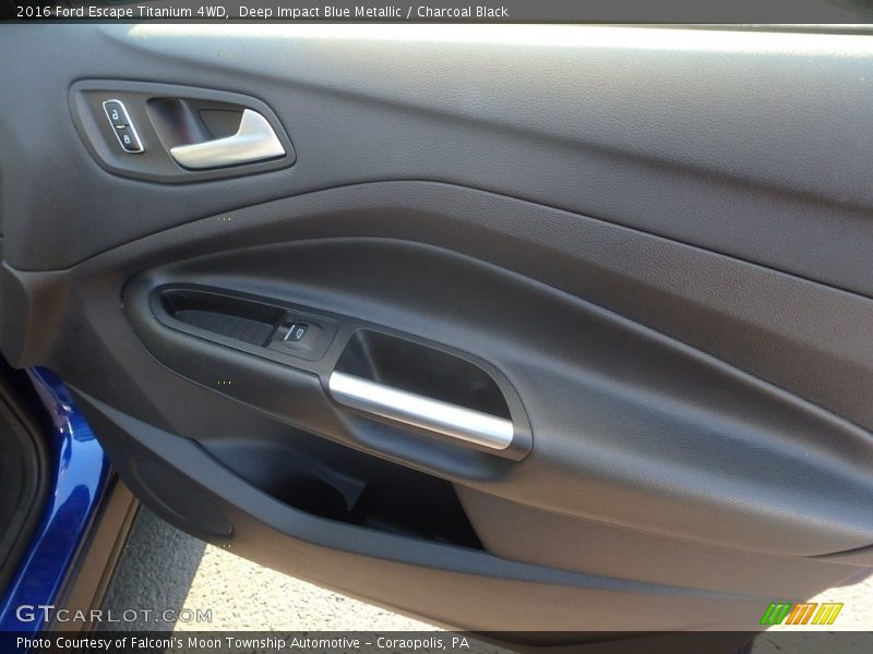 Deep Impact Blue Metallic / Charcoal Black 2016 Ford Escape Titanium 4WD