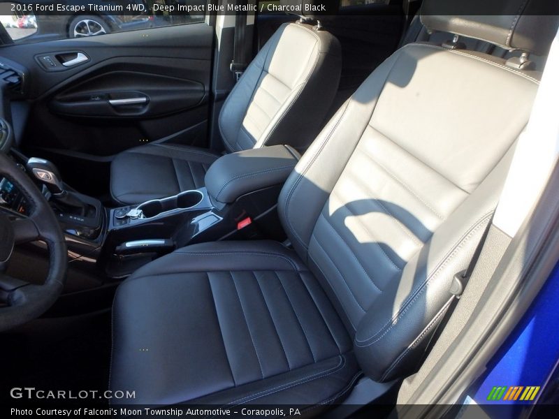 Deep Impact Blue Metallic / Charcoal Black 2016 Ford Escape Titanium 4WD