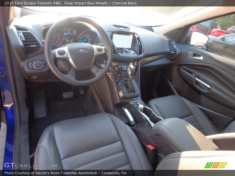 Deep Impact Blue Metallic / Charcoal Black 2016 Ford Escape Titanium 4WD