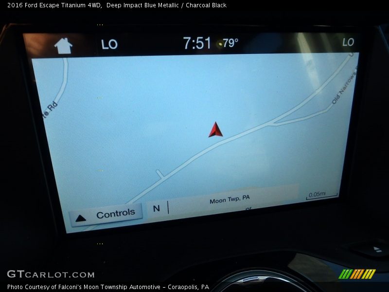 Deep Impact Blue Metallic / Charcoal Black 2016 Ford Escape Titanium 4WD