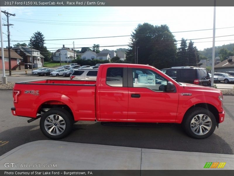 Race Red / Earth Gray 2017 Ford F150 XL SuperCab 4x4