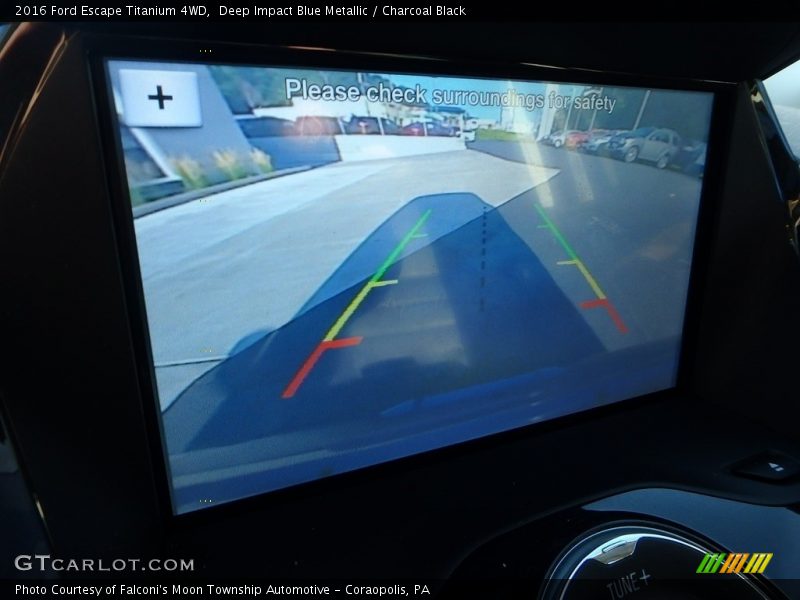 Deep Impact Blue Metallic / Charcoal Black 2016 Ford Escape Titanium 4WD