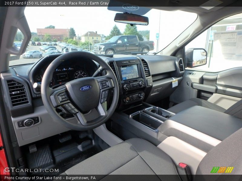 Race Red / Earth Gray 2017 Ford F150 XL SuperCab 4x4